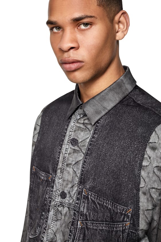 Diesel s-gilliam-vest Apparel Grey Men 2XT44N287