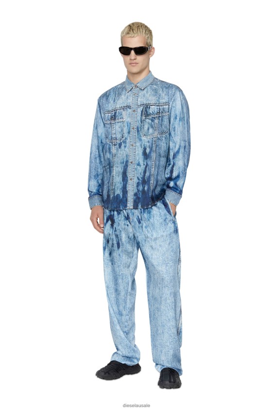 Diesel s-gilly Apparel Light Blue Men 2XT44N305