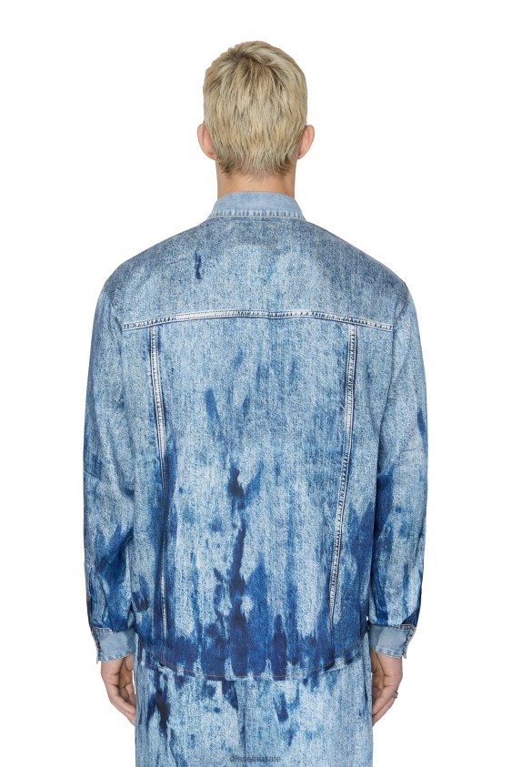 Diesel s-gilly Apparel Light Blue Men 2XT44N305