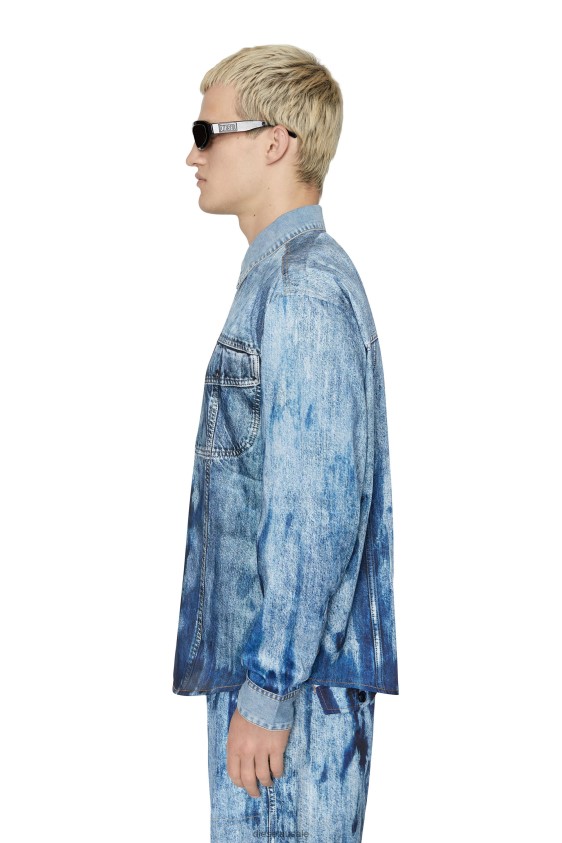 Diesel s-gilly Apparel Light Blue Men 2XT44N305