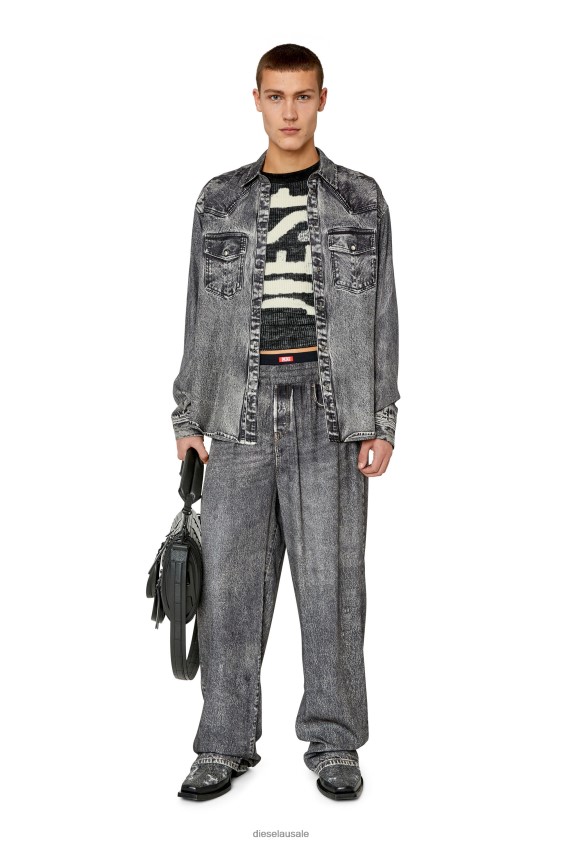 Diesel s-gils-dnm Apparel Dark grey Men 2XT44N315