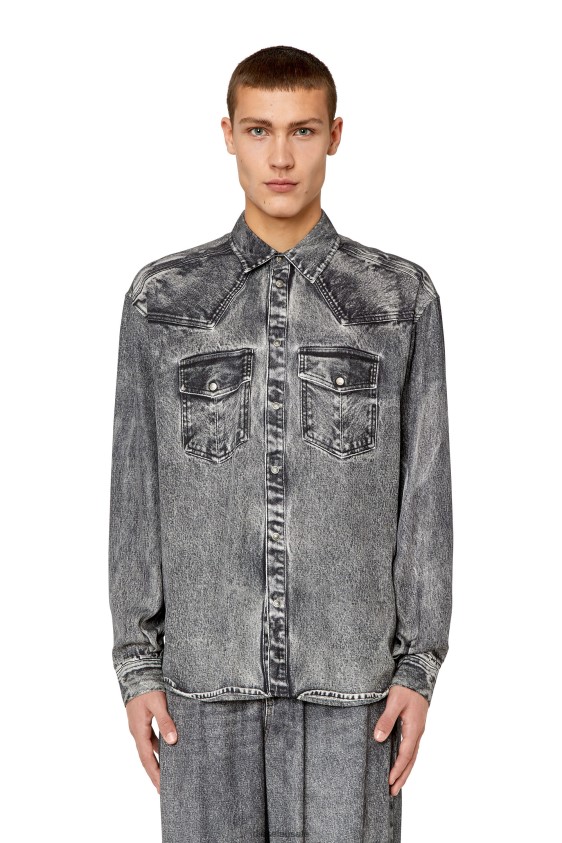 Diesel s-gils-dnm Apparel Dark grey Men 2XT44N315