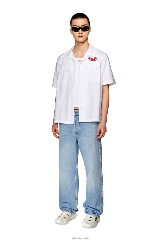 Diesel s-mac-22-b Apparel White/Red Men 2XT44N292