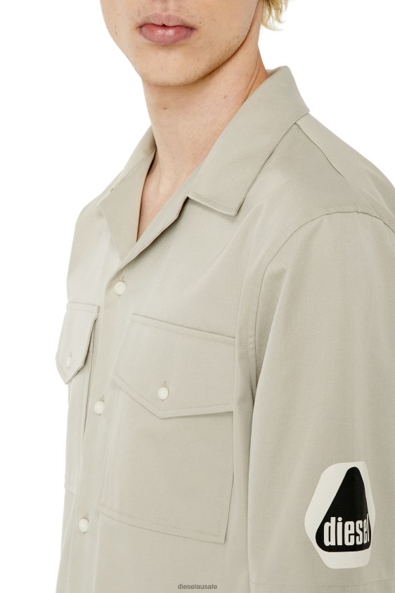 Diesel s-mac-b Apparel Light Grey Men 2XT44N307