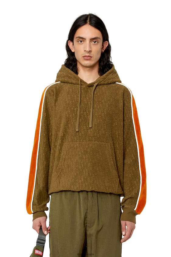 Diesel s-ginbero-hood Apparel Military Green Men 2XT44N166