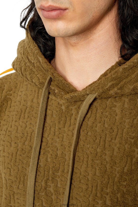Diesel s-ginbero-hood Apparel Military Green Men 2XT44N166