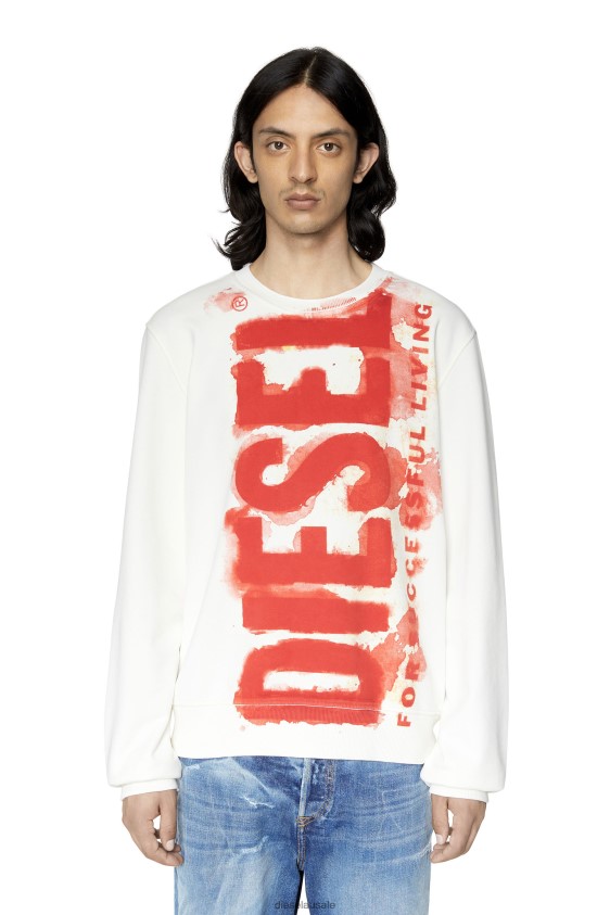 Diesel s-ginn-e5 Apparel White Men 2XT44N123
