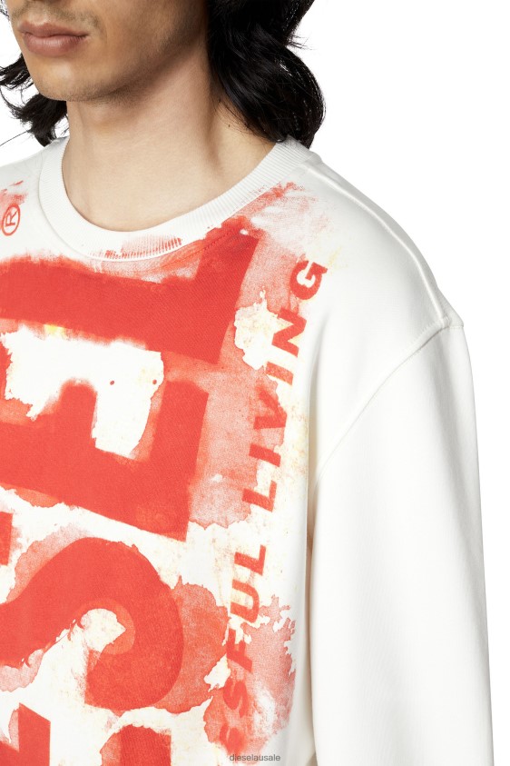 Diesel s-ginn-e5 Apparel White Men 2XT44N123