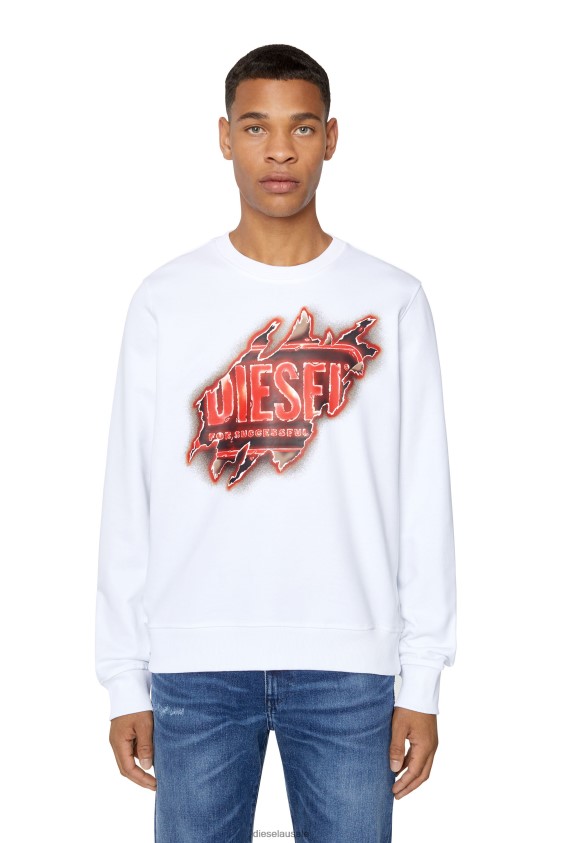 Diesel s-ginn-e9 Apparel White Men 2XT44N107