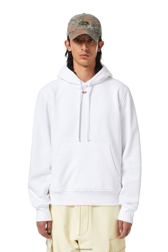 Diesel s-ginn-hood-d Apparel White Men 2XT44N113