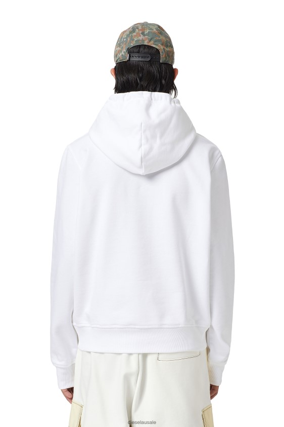 Diesel s-ginn-hood-d Apparel White Men 2XT44N113