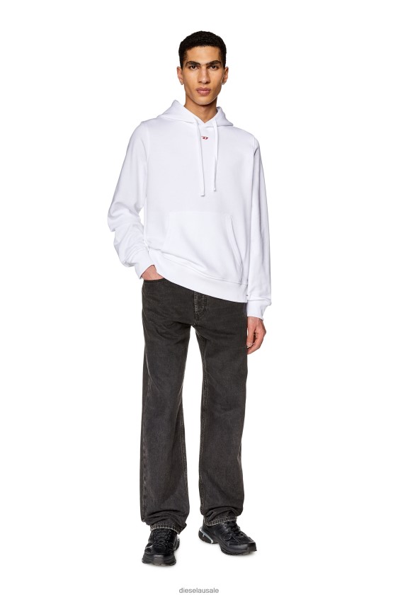 Diesel s-ginn-hood-d Apparel White Men 2XT44N145