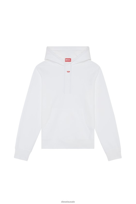 Diesel s-ginn-hood-d Apparel White Men 2XT44N145