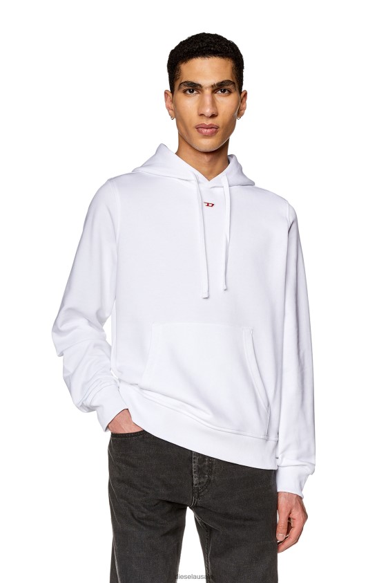 Diesel s-ginn-hood-d Apparel White Men 2XT44N145