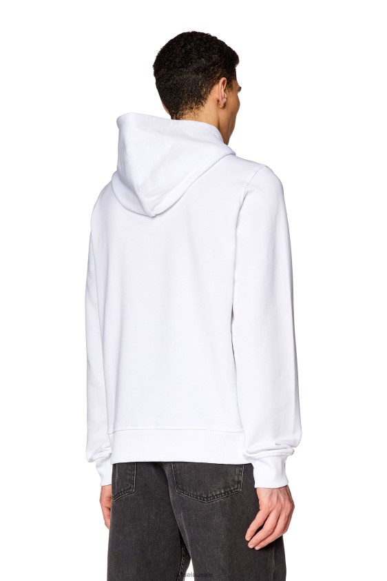 Diesel s-ginn-hood-d Apparel White Men 2XT44N145