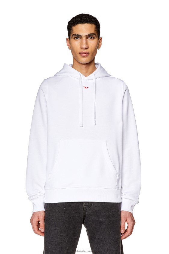 Diesel s-ginn-hood-d Apparel White Men 2XT44N145