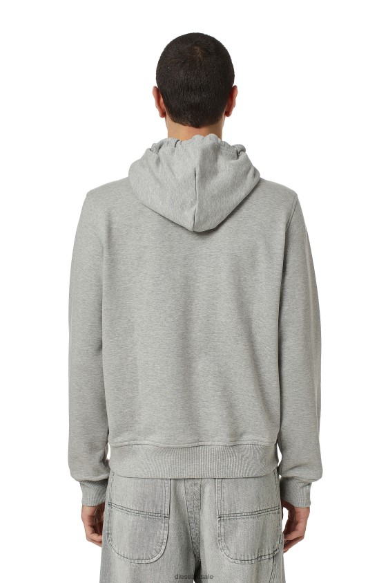 Diesel s-ginn-hood-div Apparel Grey Men 2XT44N142