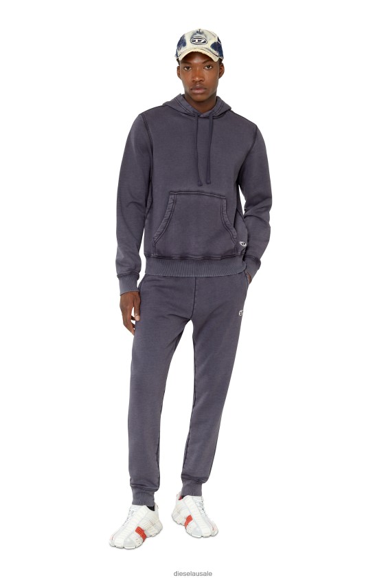 Diesel s-ginn-hood-dov-pe Apparel Blue Men 2XT44N157