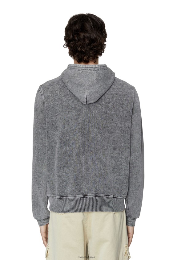 Diesel s-ginn-hood-e1 Apparel Grey Men 2XT44N100