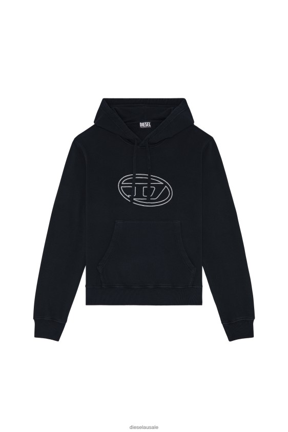 Diesel s-ginn-hood-e4 Apparel Black Men 2XT44N101