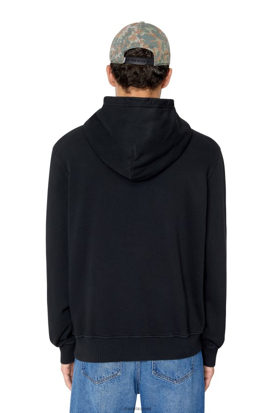 Diesel s-ginn-hood-e4 Apparel Black Men 2XT44N101