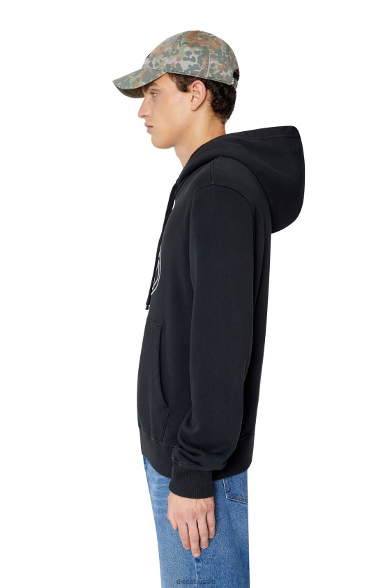Diesel s-ginn-hood-e4 Apparel Black Men 2XT44N101