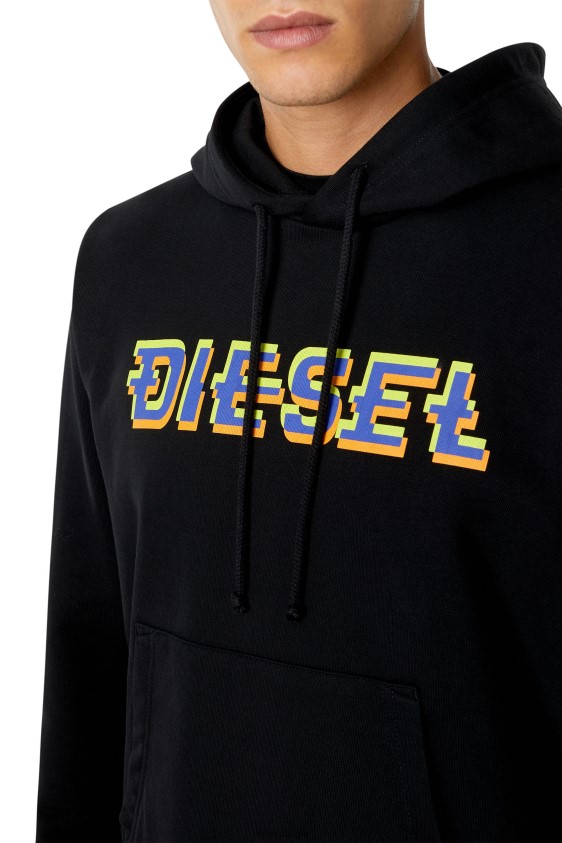 Diesel s-ginn-hood-k27 Apparel Black Men 2XT44N98