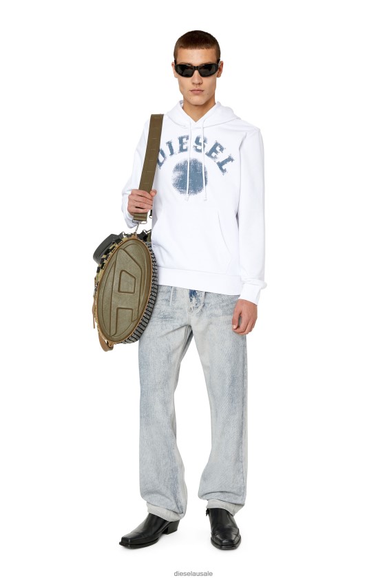 Diesel s-ginn-hood-k30 Apparel White Men 2XT44N153