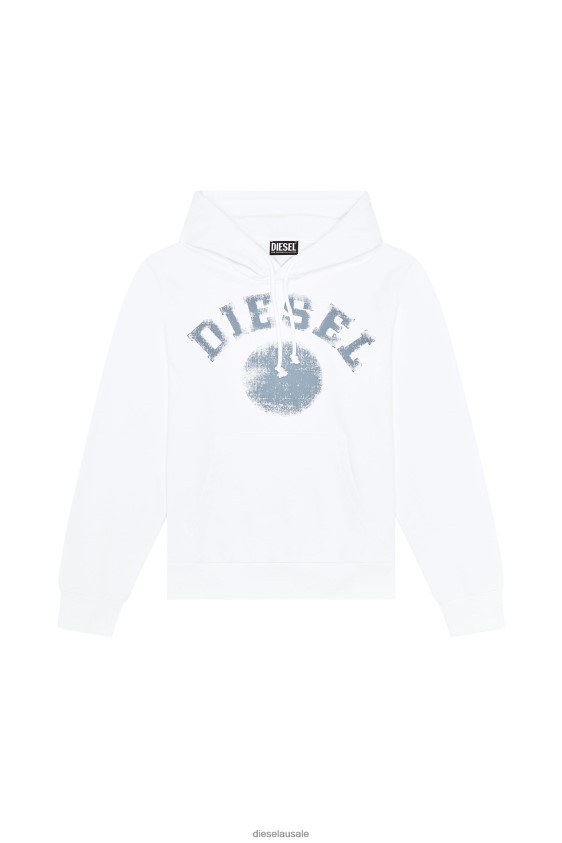 Diesel s-ginn-hood-k30 Apparel White Men 2XT44N153