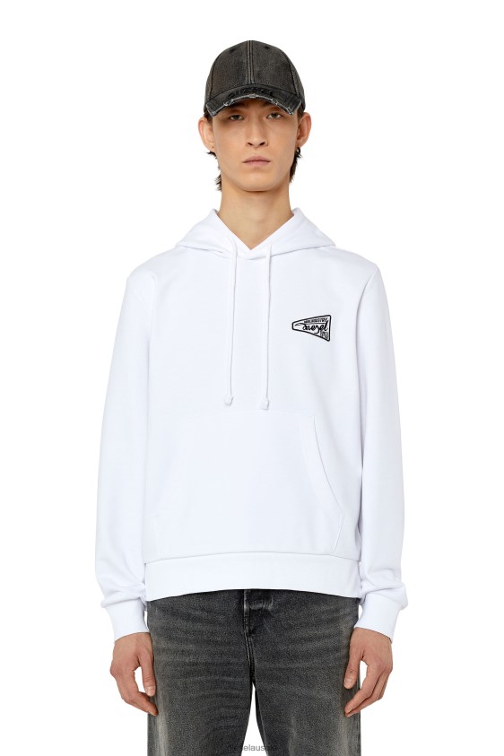 Diesel s-ginn-hood-k31 Apparel White Men 2XT44N165