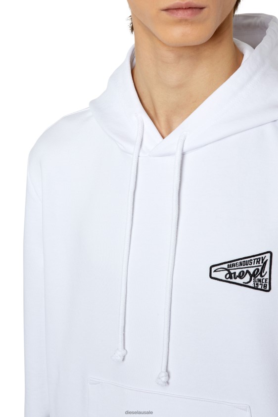 Diesel s-ginn-hood-k31 Apparel White Men 2XT44N165