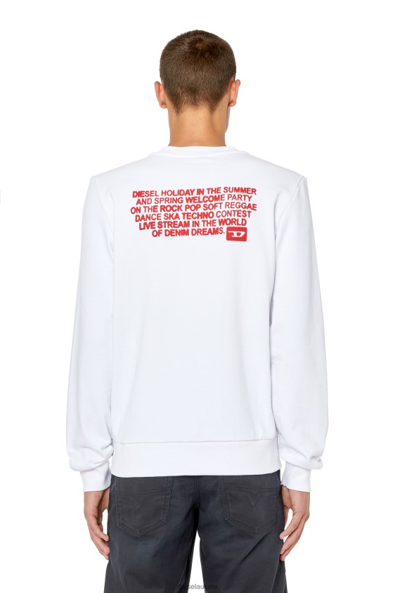 Diesel s-ginn-k29 Apparel White Men 2XT44N162