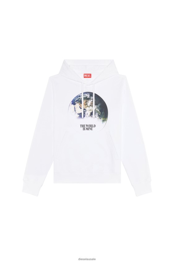 Diesel s-ginn-welt-hood Apparel White Men 2XT44N131