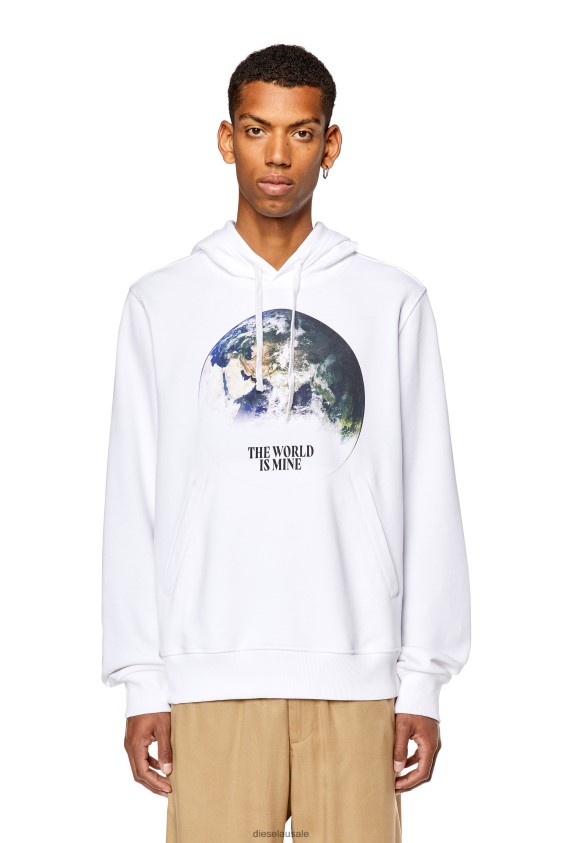 Diesel s-ginn-welt-hood Apparel White Men 2XT44N131