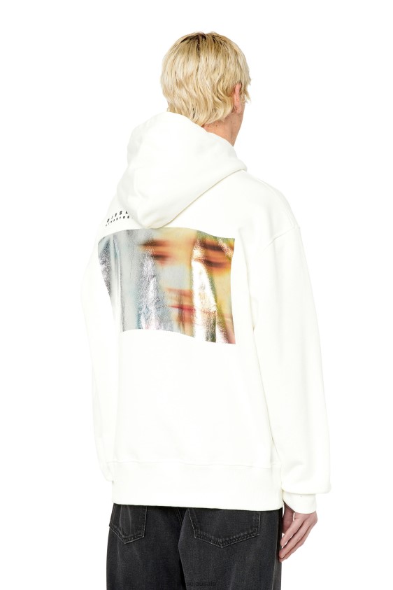 Diesel s-macs-hood-g3 Apparel White Men 2XT44N106
