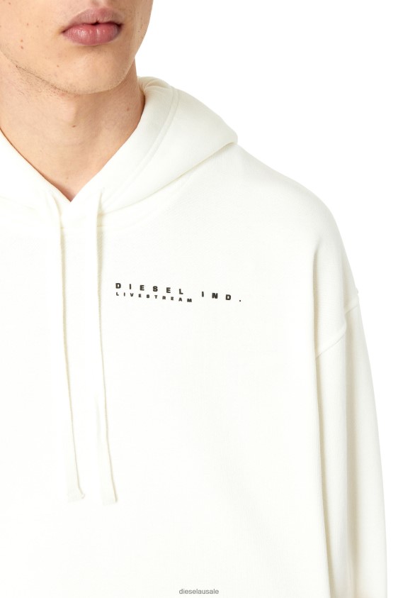 Diesel s-macs-hood-g3 Apparel White Men 2XT44N106