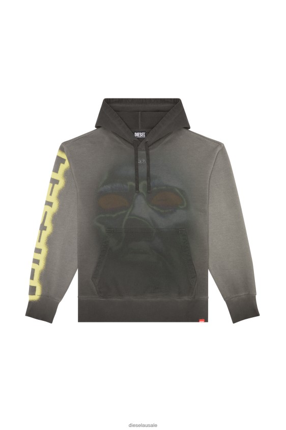 Diesel s-macs-hood-h1 Apparel Black Men 2XT44N164