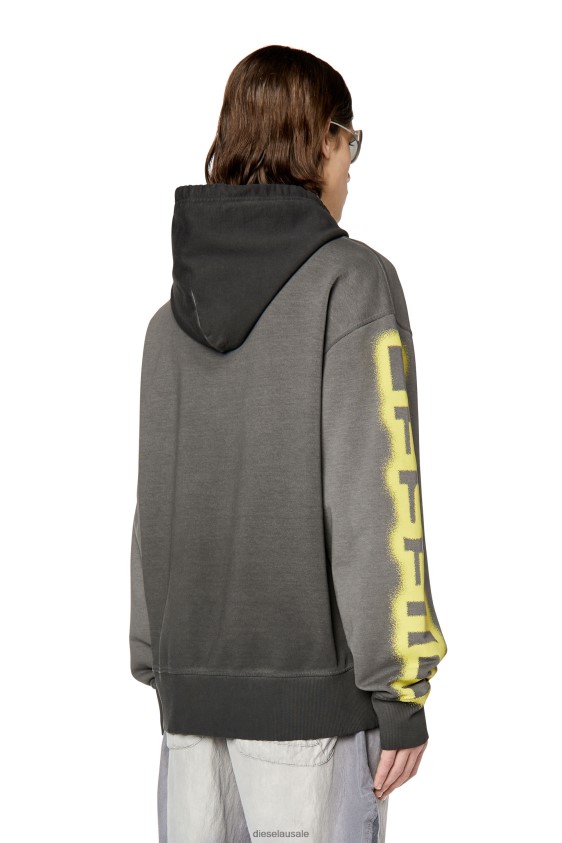 Diesel s-macs-hood-h1 Apparel Black Men 2XT44N164