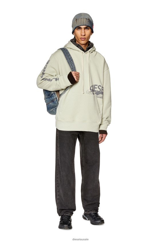 Diesel s-macs-hood-l1 Apparel Light Grey Men 2XT44N141
