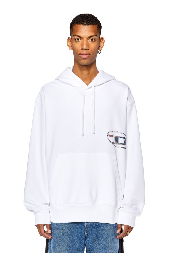 Diesel s-macs-hood-l4 Apparel White Men 2XT44N137