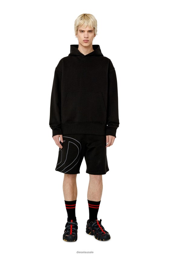 Diesel s-macs-hood-megoval Apparel Black Men 2XT44N125
