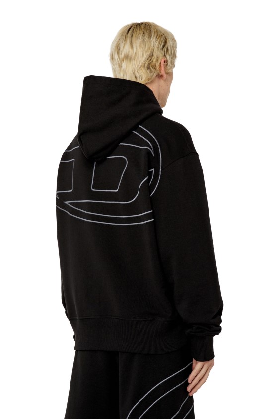 Diesel s-macs-hood-megoval Apparel Black Men 2XT44N125