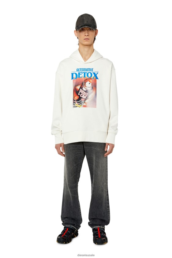 Diesel s-macsout-hood Apparel White Men 2XT44N110