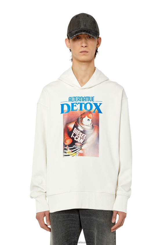 Diesel s-macsout-hood Apparel White Men 2XT44N110