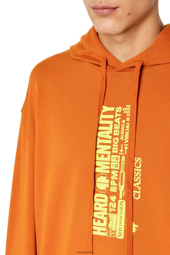 Diesel s-mouch Apparel Orange Men 2XT44N120
