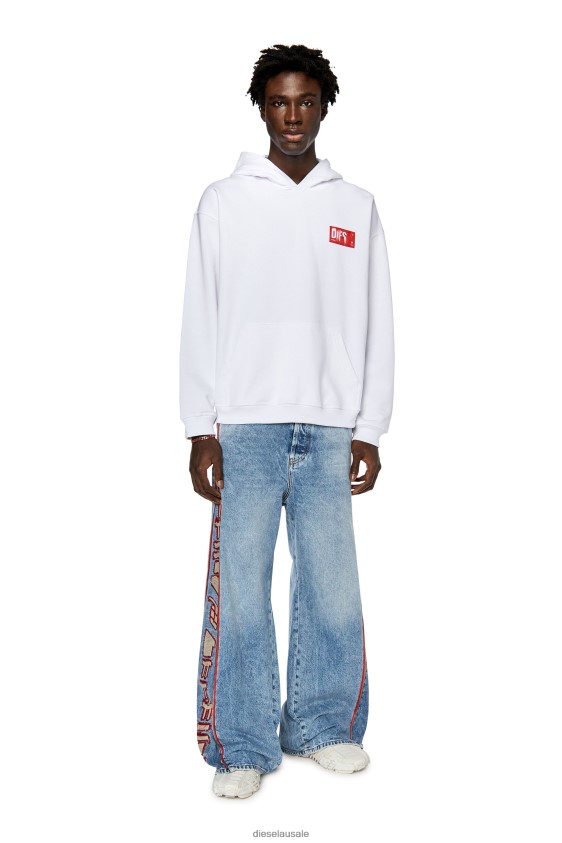 Diesel s-nlabel-hood Apparel White Men 2XT44N133
