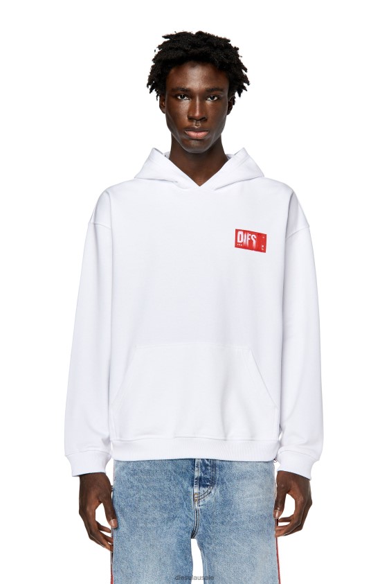 Diesel s-nlabel-hood Apparel White Men 2XT44N133