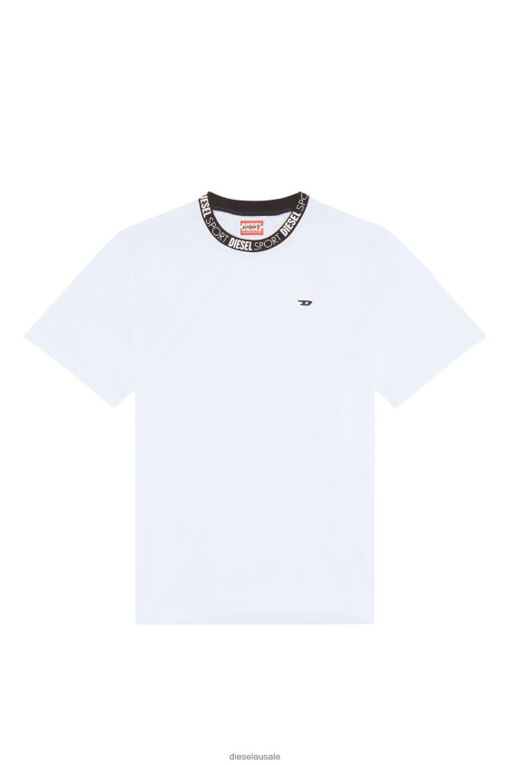Diesel amtee-alix-wt34 Apparel White Men 2XT44N211