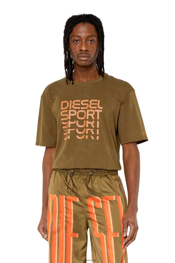 Diesel amtee-duncan-ht16 Apparel Brown Men 2XT44N214