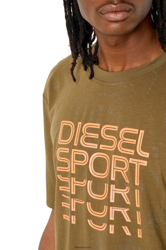 Diesel amtee-duncan-ht16 Apparel Brown Men 2XT44N214